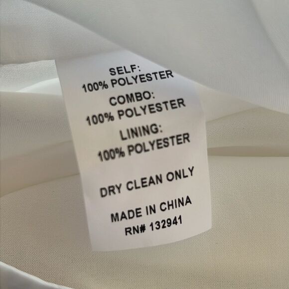 Amanda Uprichard White Mini Dress with Sheer Sleeves - Picture 7 of 7